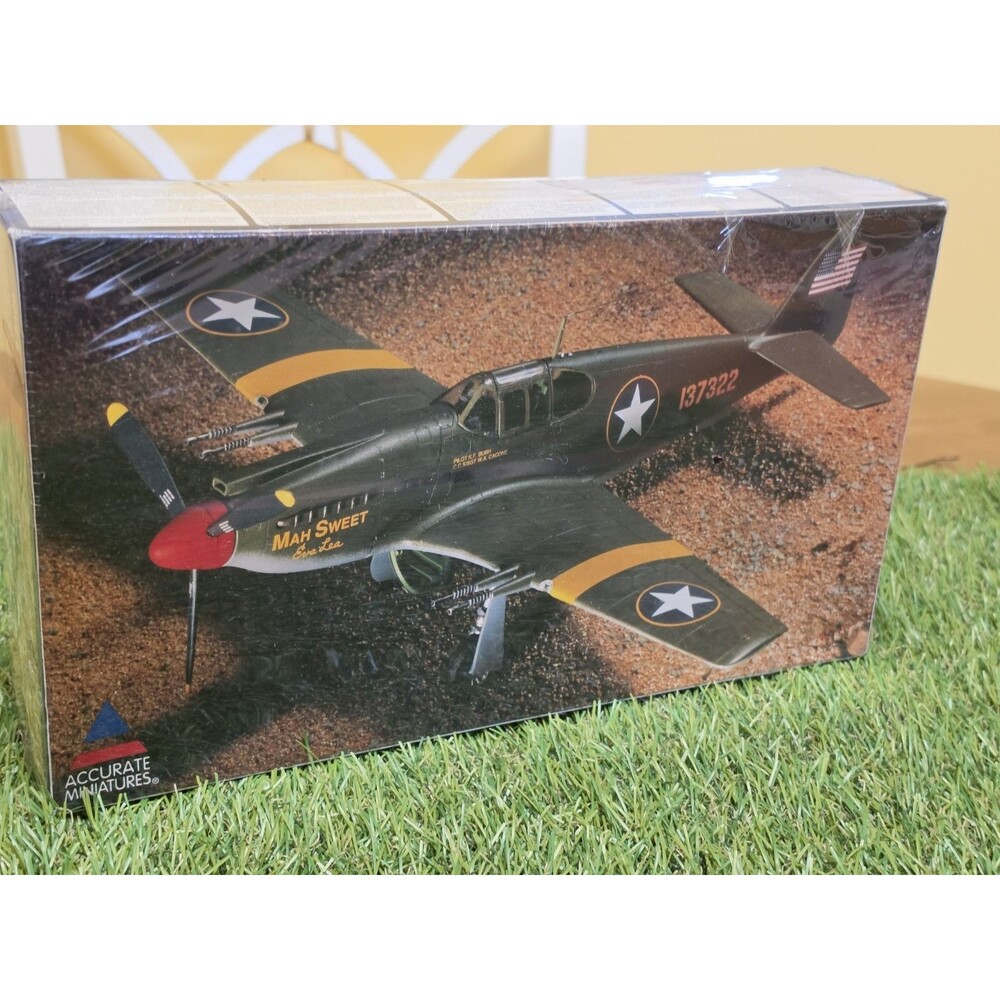 Vtg Accurate Miniatures P-51 Mustang  Highly Detailed 1:48 Model Kit New Sealed - Picture 12 of 12